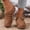 Brown, variant on Clogs for Women Mules Shoes: Comfortable Dressy Closed Toe Platform Sandals Summer Casual Adjustable Slip On Walking Wedges Gray 9.5(43)