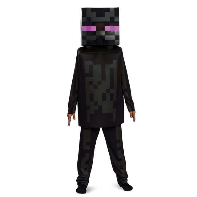 Disfraz Deluxe de Minecraft para niños, Enderman, talla 14/16