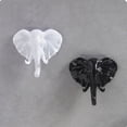 thumbnail image 1 of Jinsinto Elephant Coat Hook Aluminium Wall Decoration 2PCS, 1 of 5