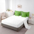 thumbnail image 5 of Feelyou Green Largemouth Bass Fish Bedding Comforter Set for Men Kids, Retro Hook Wildlife Queen Bedding Sets, Reversible, 7 Pieces, 5 of 7