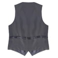 thumbnail image 3 of Gioberti Chaleco de traje formal para hombre gris 4XL, 3 of 5