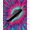 Red, Pattern 3, variant on ODIKA 4'x6' Machine Washable Non-Slip Area Rug, Pixel Dreamscape Featuring Chromatic Burst and Energy Swirl High Traffic Rug, Purple, 464530
