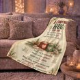 thumbnail image 6 of Christmas Hug Rustic Holiday Blessing, Festive Holiday Scene, Warm Flannel Blanket for Living Room and Reading Nook, Art Lovers Christmas Gift, Festive Home Decor, 6 of 9