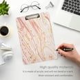 thumbnail image 5 of GZHJMY Funny Gold Rose Marble Acrylic Clipboard Letter Size 9" x 12.5" Decorative Clipboard with Low Profile Gold Metal Clip for Office School Student Women Whiteboard Clipboards, 5 of 7