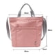 thumbnail image 2 of Bolso grande de lona para el hombro, bolso informal para mujer, bolso de trabajo, bolso de compras, bolso de viaje, bolso cruzado, azul, negro y rosa, 2 of 5