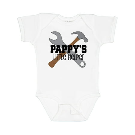 

Inktastic Pappy s Little Helper Grandchild Gift Baby Boy Bodysuit