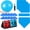 Light Blue, variant on Sports Kickball Set Includes Playground Ball 5 Rubber Bases Ball Pump Scoreboard Net Bag 10 Foul Line Cones for Adults Playground Backyard Game