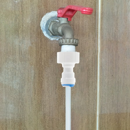 TABLZONE PVC to Garden Hose Adapter Fittings PP White for Pipe 5Pcs