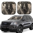 thumbnail image 1 of Easygdp Vintage Ram Pilot for 2 PCS Foldable Car Sun Shade Front Windshield Sun Protection Cover for Car, SUV, Truck-Large, 1 of 6