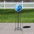 thumbnail image 3 of Northlight 23.75" Black Standing Tower Garden Gazing Ball Outdoor Patio Stand, 3 of 5