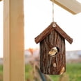thumbnail image 4 of Casa de pájaros de para patio, de pájaro colgante creativo para pájaros, casa de incubación de pájaros para jardín al , 26x14x22.5cm CUTICAT casas de aves, 4 of 8