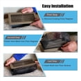 thumbnail image 2 of Floor Register Cover Trap, Floor Mesh Cover Screen for Home Filters 6-Packs(4X10 Inch 6-Pieces),6 x Vent Covers,Black, 2 of 6