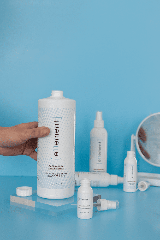E11ement Inc. HOCL Hypochlorous Acid Facial Cleansing Mist - 500ml Refill Aftercare