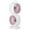 Pink, variant on deevoka Double Layer Rotating Fan Cooling Fan Convenient Compact Portable Table Fan Rechargeable for Bedroom Office Kitchen Dormitory Gray