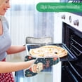 thumbnail image 2 of Yayeee Pot Holders Kitchen Heat Resistant with Pocket 7"x9.8" Cotton Oven Cooking Hot Pads, Blue Christmas Santa, 2 of 7