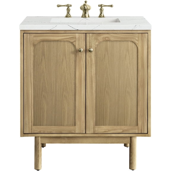 James Martin Vanities 545-V30-3Enc Laurent 30" Single Basin Poplar Wood Vanity Set - Light