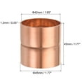 thumbnail image 2 of Uxcell 42mm Straight Copper Pipe Coupling Connecting Adapter Solder Connection for Plumbing, 2 of 5