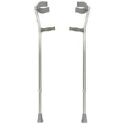 PCP Push-Button Forearm Crutches, Chrome, Junior