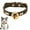black, variant on GASTROPOD Puppy Collar,PU Alloy Adjustable Bone Bell Small Dog Collar,Brown,S