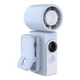 thumbnail image 2 of FENGGHAO Blue Clip On Handheld Fan LED Display 4 Speed 360 Rotating Detachable Clip Rechargeable Stroller Fan, 2 of 7