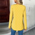 thumbnail image 5 of Women's Long Sleeve Tops 2026 Trendy Polka Dot V Neck Pullover Shirts Spring Causal Loose Fit Tunic Dressy Blouse, 5 of 7