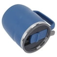 thumbnail image 3 of 14 oz Coffee Mug, Vacuum Insulated Camping Mug with Lid, Double Wall Stainless Steel Travel Tumbler Cup, Coffee Thermos Outdoor, Powder Coated Navy Blue, 3 of 9