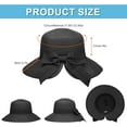 thumbnail image 3 of Sun Straw Hats for Women UPF 50+ Women's Lightweight Foldable/Packable Beach Sun Hat, 3 of 6
