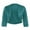 Green, variant on Women's Summer Cardigan Half Sleeve Cropped Jacket Bolero, Black 3XL