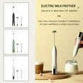 thumbnail image 2 of Electric Whisk, Milk Frother Rechargeable, Drink Mixer, Double Whisk Milk Frother USB-C 3 Speeds Rechargeable, Handheld, Adj, 2 of 9