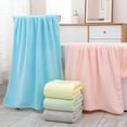 thumbnail image 1 of Toalla de baño grande 70x140 cm de terciopelo grueso, absorbente y de secado rápido | Poliéster suave | Toalla de baño para adultos de secado rápido | Manta multiusos para natación y spa | 1 pieza, 1 of 6