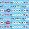 Memory Foam Fun Pillow with Cool-to-the-Touch Cover, Standard/Queen, Blue Friendship Bracelet 2 Pack