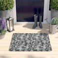 thumbnail image 2 of Pixel Gray Camo Digital Pattern Flannel Non Slip Door Rugs,Washable Door Mats Indoor,Decorative Door Mats,Dirt-Resistant and Absorbent Doormat for Entrance,Bedroom,Kitchen,Bathroom,31.5x17in(80x43cm), 2 of 4
