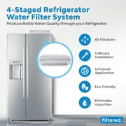 CFS Universal Inline Water Filter System for Refrigerators and Ice Makers - Rivals Taste of Reverse Osmosis