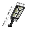 thumbnail image 3 of Outdoor LED Solar Wall Lamp TY100 | 196 LEDs | Motion Sensor 3 Modes | Remote Control | Waterproof Polycrystalline Silicon | Adjustable Angle | 2x18650 2400mAh | Outdoor Lighting, 3 of 9
