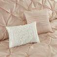 thumbnail image 3 of Madison Park Essentials Luxury 24PCs Comforter Set with Window Curtains,Room in a Bag,King,3-Blush, 3 of 8