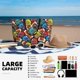 thumbnail image 5 of Fotbe American Football Bolsa de Viaje para Playa - Resistente al Agua, Bolsa Tote de Gran Capacidad y Ligera con 7 Bolsillos para Mujeres y Hombres, 5 of 7
