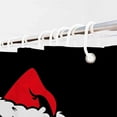 thumbnail image 5 of Christmas Shower Curtain, Green Merry Xmas Bath Bathroom Curtains, Winter Red Santa Hat Merry Whatever Holiday Decors, 72x72 Fabric Waterproof Home Shower Curtain Set with 12 Hooks, 5 of 6