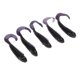 thumbnail image 5 of 5pcs / Bolsa Señuelos de de Lombriz de Tierra Suaves Cebos Señuelos de Cuerpo Acanalado Negro Soledad Señuelos de pesca blandos, 5 of 6