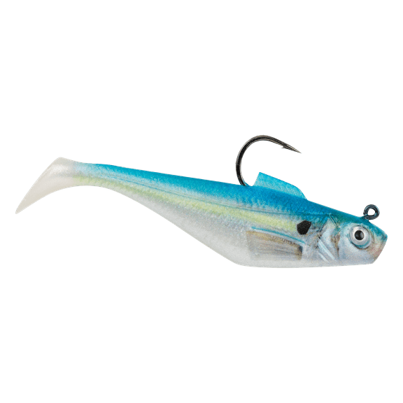 Berkley PowerBait Pre-Rigged Swim Shad Fishing Bait, HD Sexy Shad, 4in | 10cm