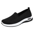 thumbnail image 3 of Rokment Womens Orthopedic Walking Nursing Tennis Shoes Comfortable Breathable Mesh Slip on Socks Driving Loafers Spring Fall Casual Memory Foam Non Slip Work Sneakers Black Size 6.5, 3 of 5