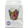 Pleated Standard Baking Cups-Multicolor Butterfly 15/Pkg