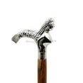 thumbnail image 2 of Deluxe Walking Sticks | Rosewood Crafted Cane with Solid Brass Chrome Decorative Bars | Nagina International, 2 of 4