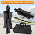 thumbnail image 3 of YIXUAN Heavy Duty X-Shaped Camper Wheel Chock Stabilizer – 2 Sets for RV Travel Trailer, Anti-Move Tire Wheel Chock, Fits 3.5" to 12" Wheel Gaps, 3 of 7