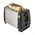 thumbnail image 1 of 2 Slice Toaster, Small Toaster With Adjustable 6 Levels, Knob, Extra-Wide Slots, Auto-Shutoff, Stainless Steel 2-Slice Toaster For Breakfast Toast Or Sandwiches Stainless steel BH002B black 110V US s, 1 of 4