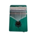 thumbnail image 2 of Kalimba Portátil de 17 Teclas Cuerpo de Madera de Caoba con Pastilla Sincero Verde, 2 of 10