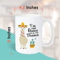 thumbnail image 4 of Counselor Coffee Mug 15 oz, I'm Your Llama Give Me Your Drama Appreciation Gift for Guidance Therapists School Counselor, White, 4 of 6