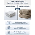 thumbnail image 4 of LANE LINEN 6 Piece Zero-Twist Bath Towel Set - 100% Cotton, Naturally Soft, Light & Easy-Care - Taupe, 4 of 9