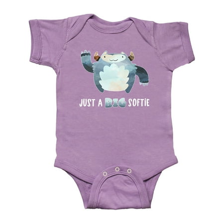 

Inktastic Just a Big Softie Cute Winter Yeti Gift Baby Boy or Baby Girl Bodysuit