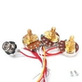 WAXIAYU Guitar Harness Potentiometer Toggle Wiring 500K Pickup Prewired