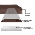 thumbnail image 5 of FurHaven Pet Products | Deluxe Orthopedic Terry Fleece Mattress Pet Bed for Dogs & Cats - Espresso, Small, 5 of 8
